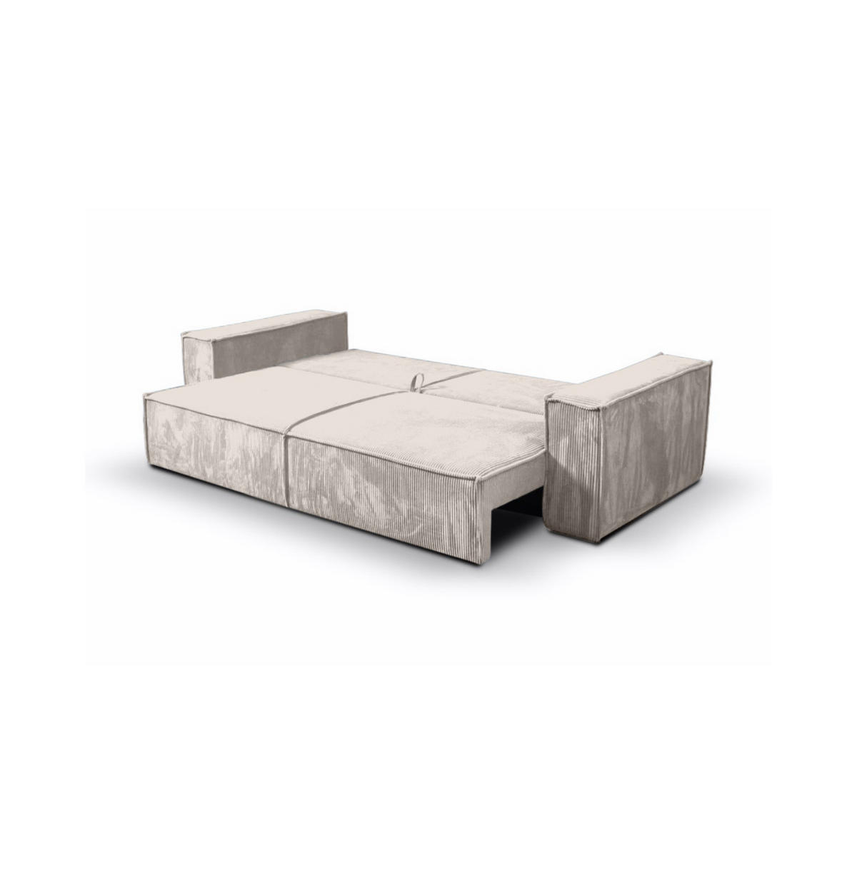 SCHLAFSOFA Sekwana Hellbeige (Poso 100) - Creme, Textil (255/85/105cm) - Fedve
