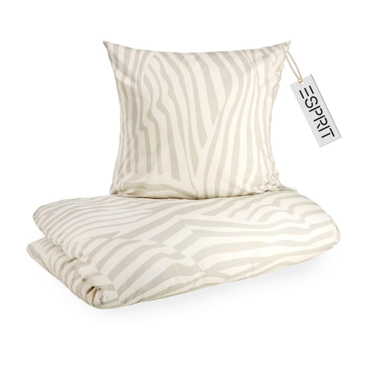 RENFORCÉ BETTWÄSCHE SALMLO - Beige, Textil (140/200cm) - Esprit