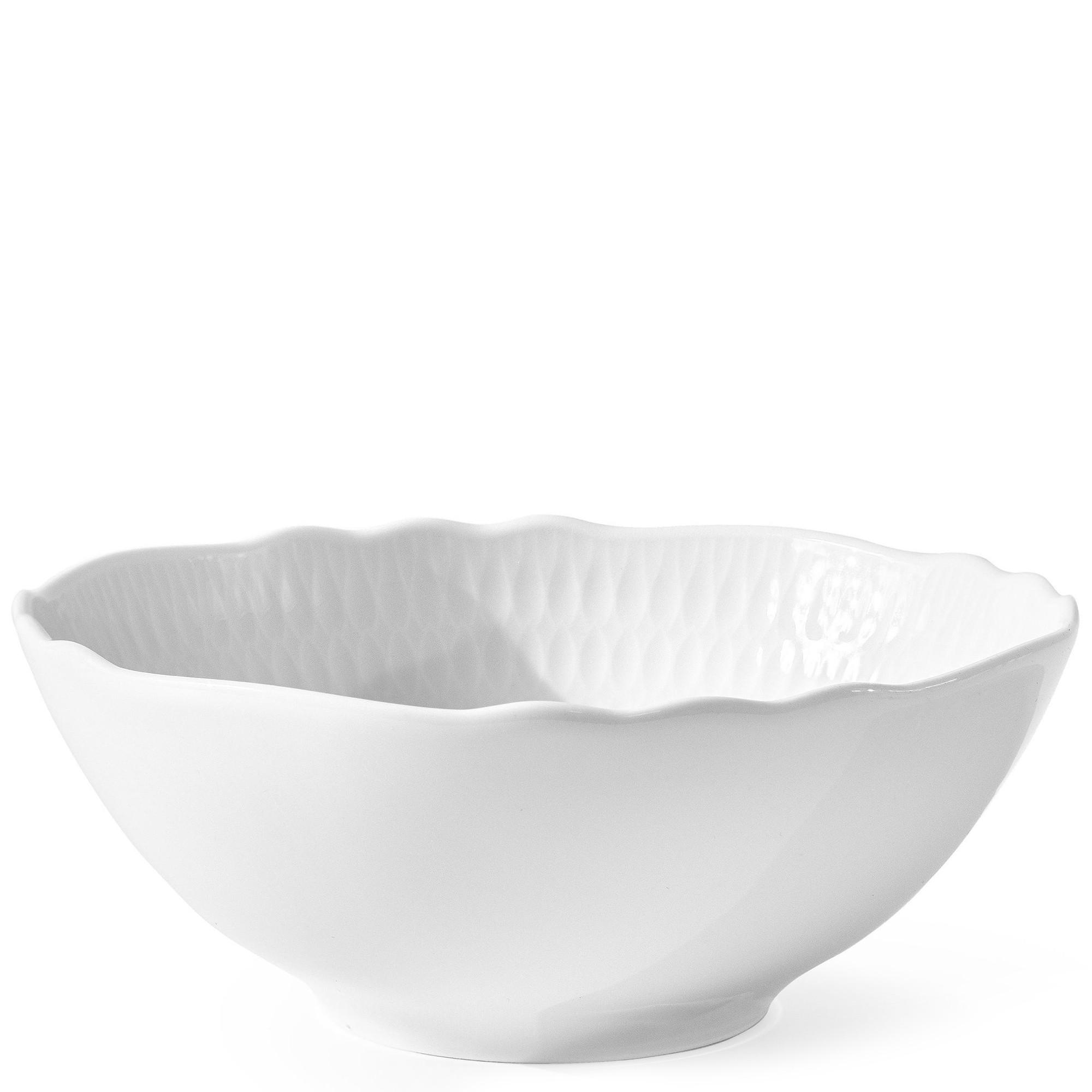 Konsimo® Salatschüssel Weiß 17x6.6x17 cm