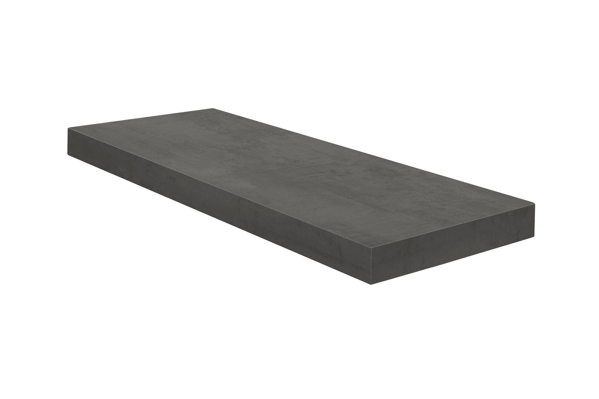 WANDBOARD Elif 60x24x4 aus Holzwerkstoff in der Farbe graphit - Graphitfarben, Kunststoff (60/4/24cm) - 58aufmkessel