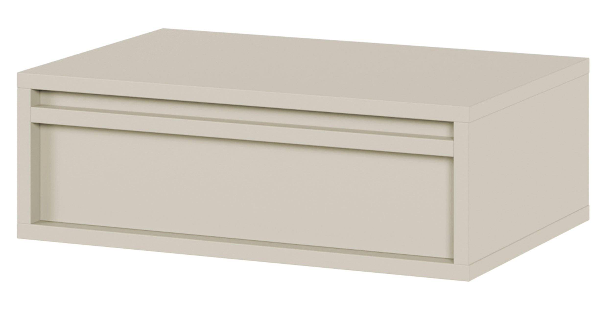 NACHTISCH Evo Greige, 50 cm - Taupe, Holzwerkstoff (50/17/34cm) - Selsey