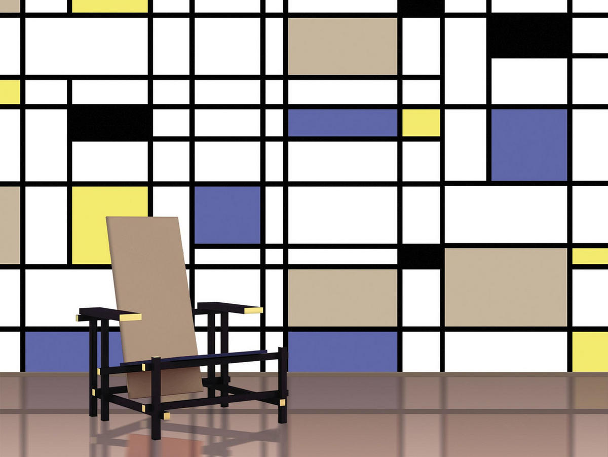 FOTOTAPETE künstlerisch 424 x 280 cm - Weiß, Papier (424/280cm) - Sanders & Sanders
