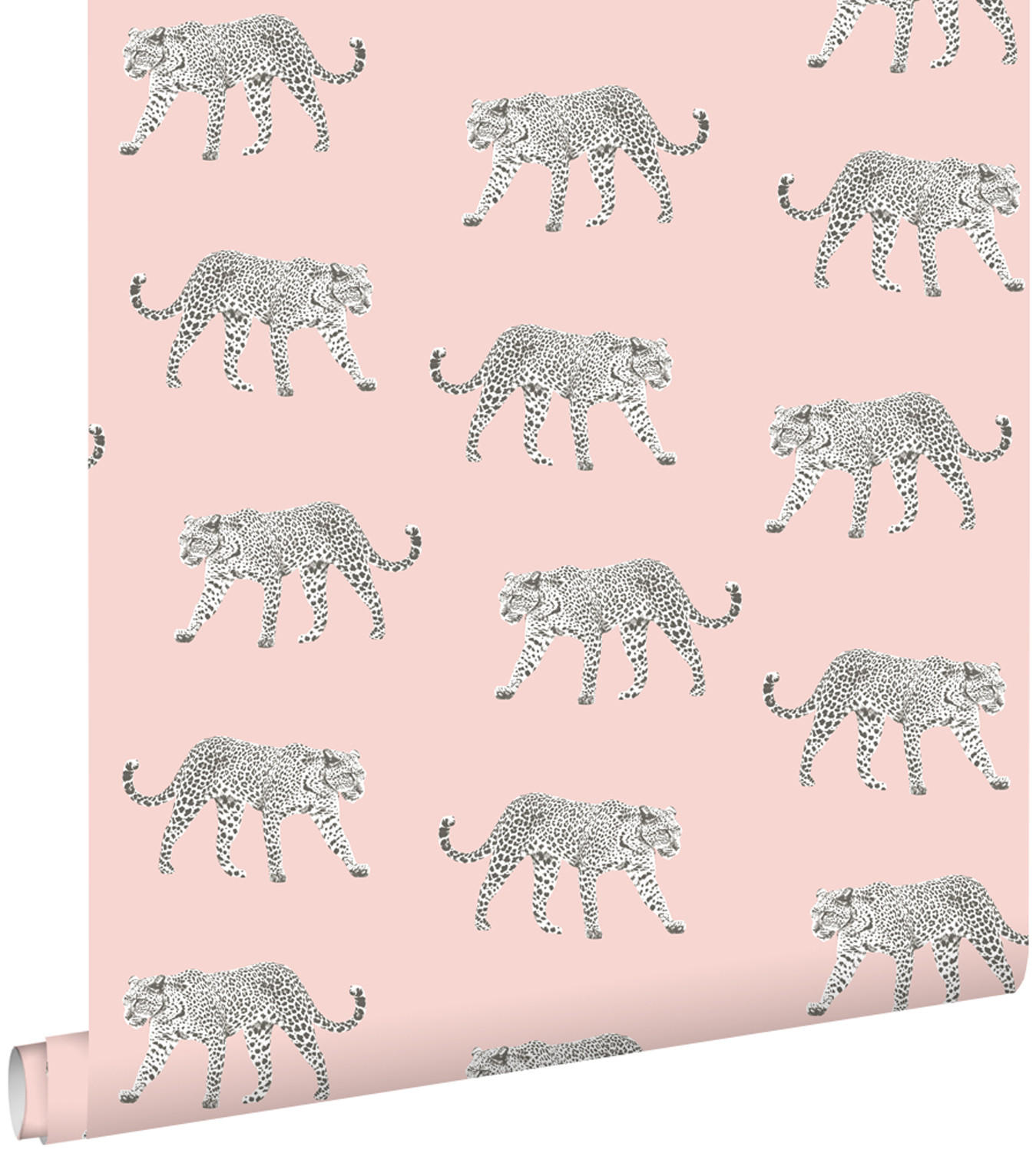 TAPETE Panter 53 cm x 10.05 m - Pink, Papier (53/1000cm) - ESTAhome