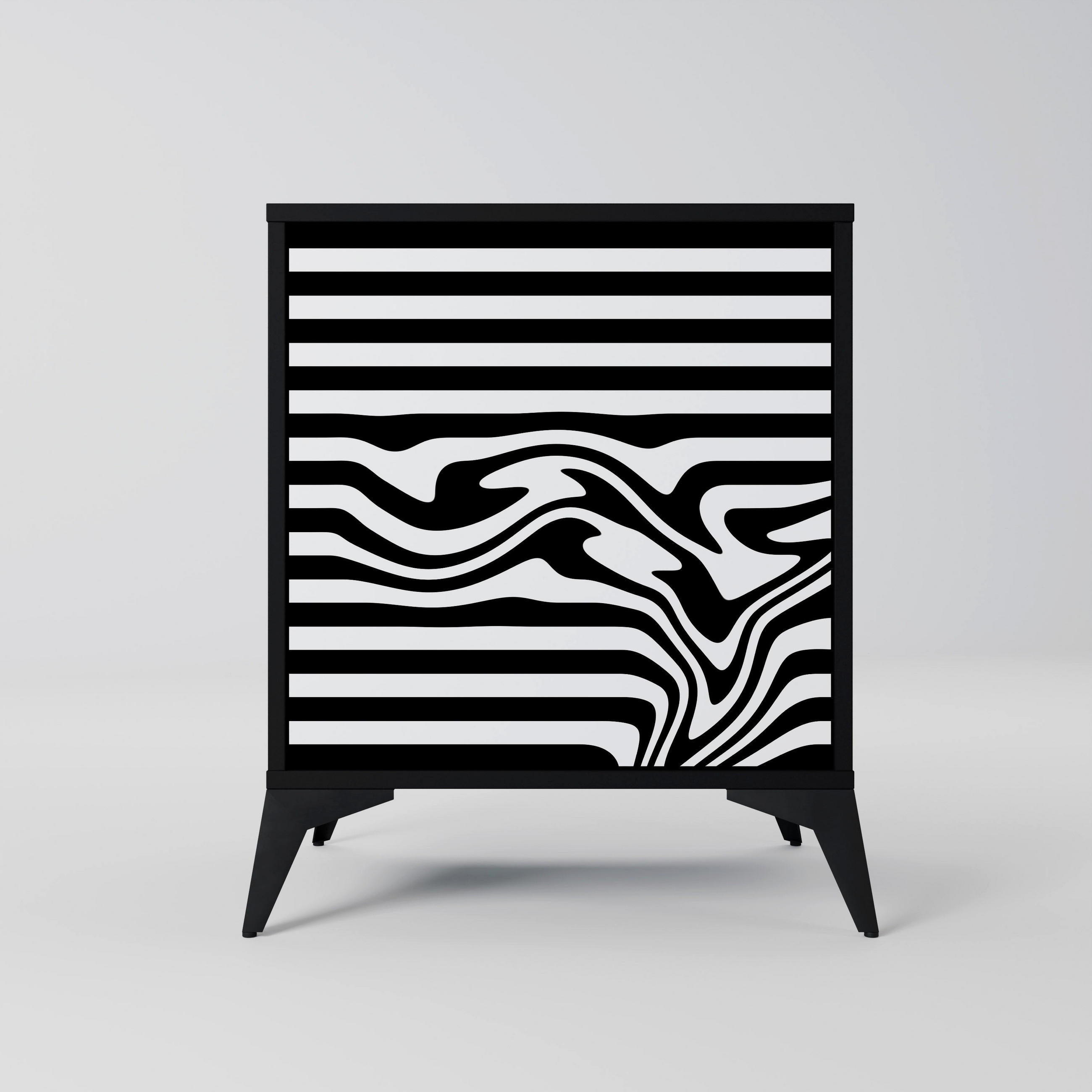 SpaceRebels Sideboard Schwarz 57.5x70.5x42 cm