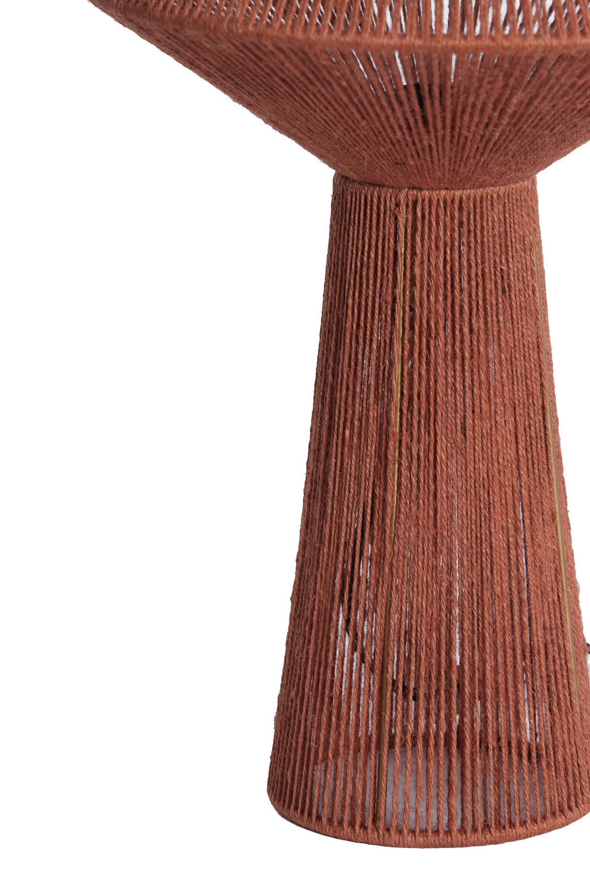 TISCHLAMPE Fugia Rot Ø36/57 cm - Rot, Textil (36/36/57cm) - Light & Living
