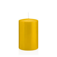 STUMPENKERZEN Dotter Gelb Ø 98 x 200 mm, 6 Stück - Gelb, Paraffin (10/20cm) - Wiedemann Kerzen