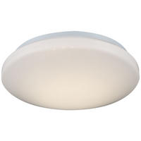 LED DECKENLEUCHTE Metall Weiß rund - Weiß, Metall (26/26/8.5cm) - Globo Lighting