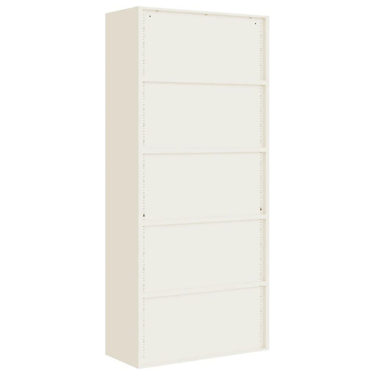 AKTENSCHRANK Weiß 90/40/240 Cm Stahl - Weiß, Metall (90/240/40cm) - vidaXL