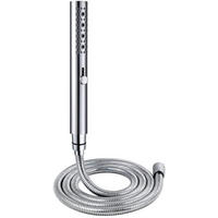 HANDBRAUSE mit Schlauch Chrom 3 Funktionen Wassersparend Massagefunktion - Silberfarben, Metall (3/12.7/23cm)