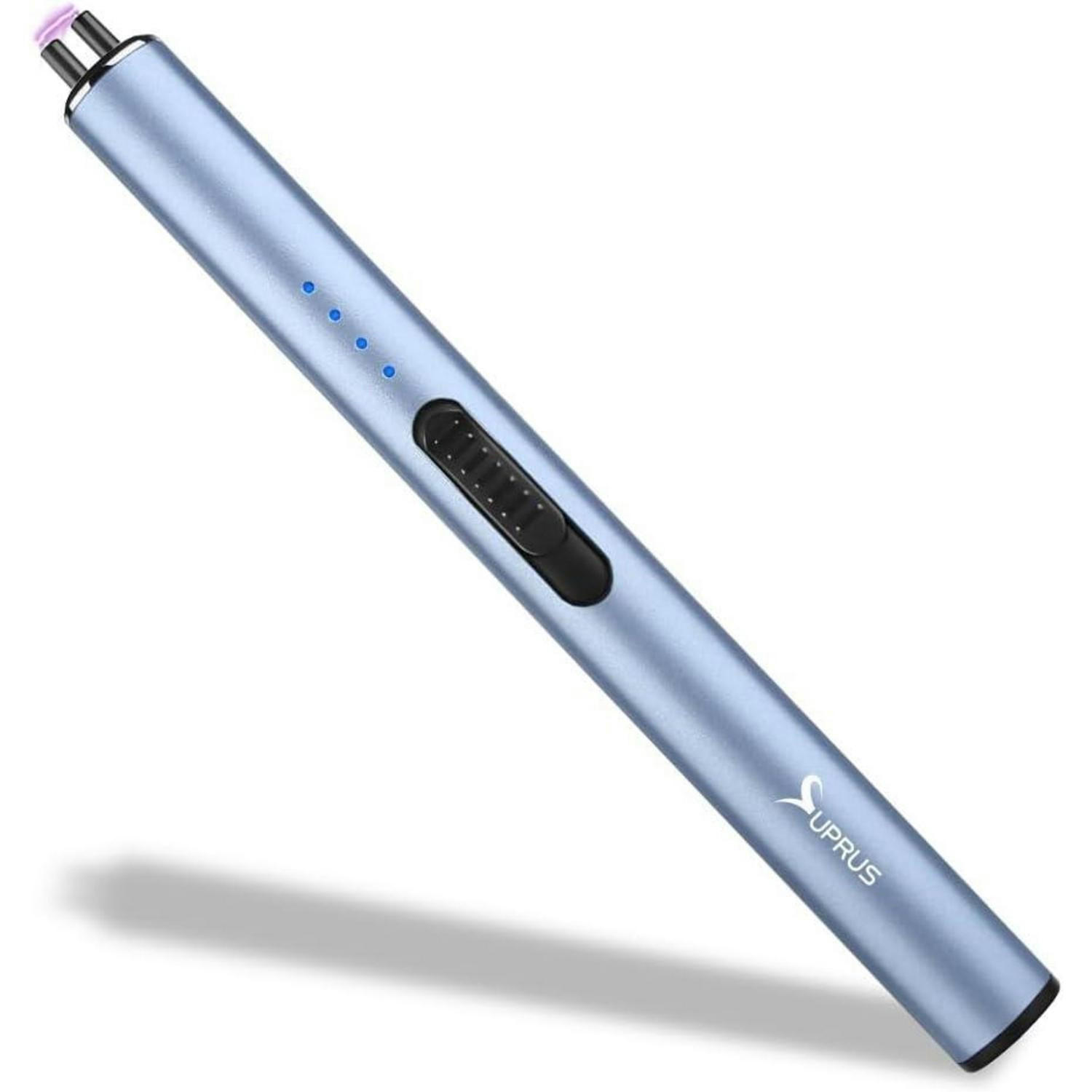ELEKTRISCHES Feuerzeug USB-C Arc Wiederaufladbar Winddicht Blau - Hellblau, Metall (1.7/1.5/17.1cm)
