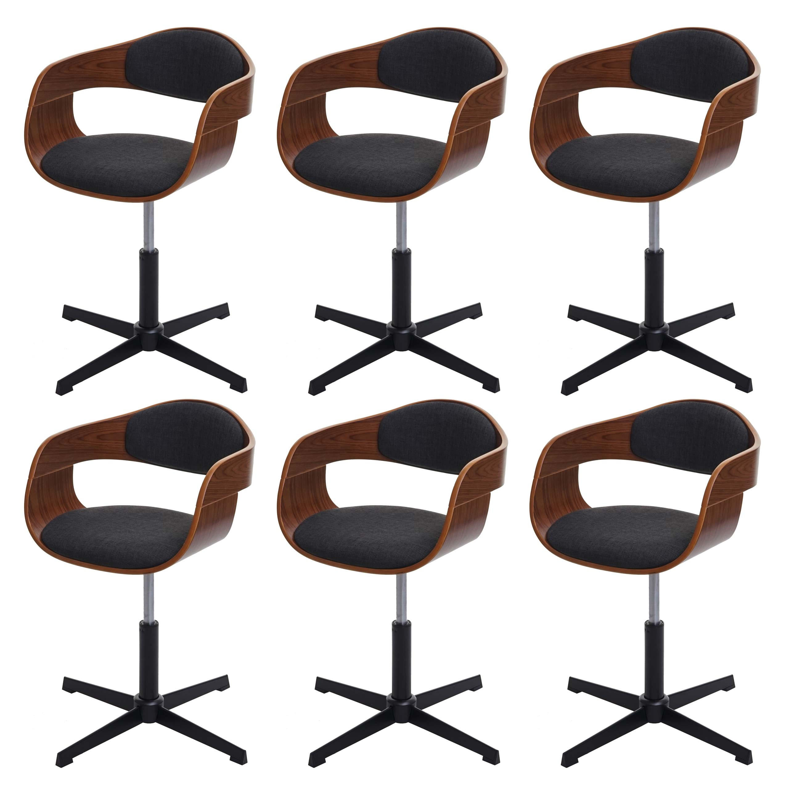 ESSZIMMERSTUHL Schwarz 6er-Set - Schwarz, Textil (64/83/64cm) - MCW