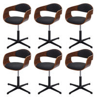 ESSZIMMERSTUHL Schwarz 6er-Set - Schwarz, Textil (64/83/64cm) - MCW