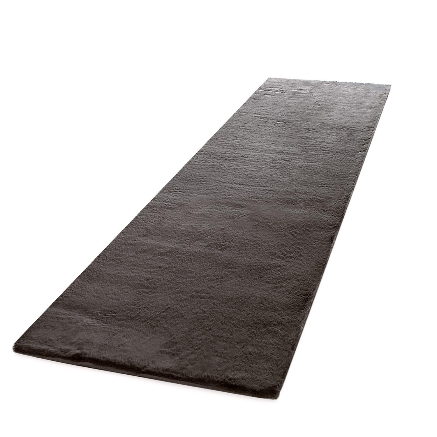 HOCHFLORTEPPICHE Dunkelgrau 100 x 200 cm - Dunkelgrau, Kunststoff (100/200cm) - TT Home