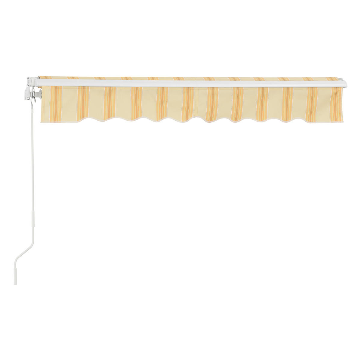 GELENKARMMARKISE Bitonto - Gelb/Weiß, Textil (250/0.1/200cm) - [en.casa]