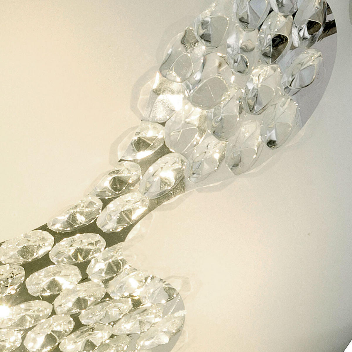 LED DECKENLEUCHTE DERK Weiß Glas Metall - Weiß, Glas (40/40/11cm) - Globo Lighting