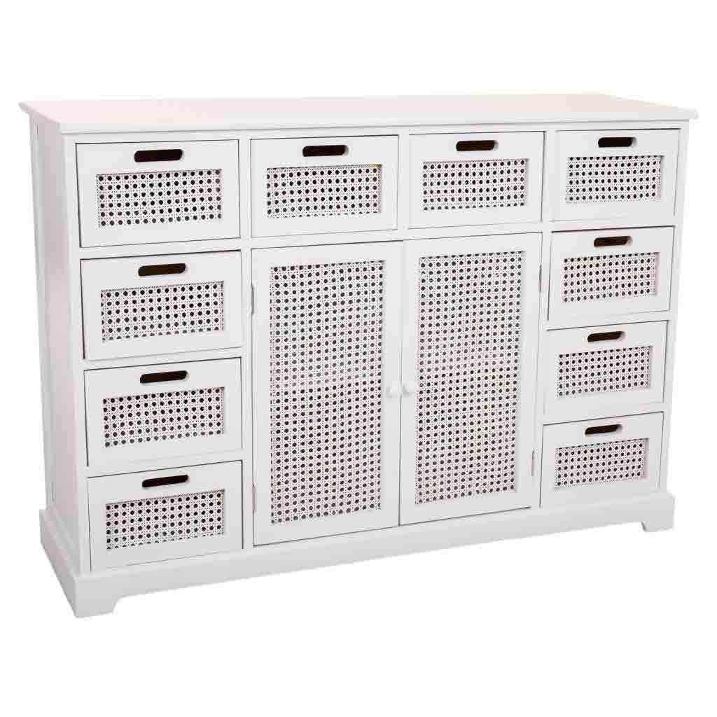 SIDEBOARD aus Holz 113x33x79 cm - Weiß, Holz (113/78.5/33cm) - Wanderlust