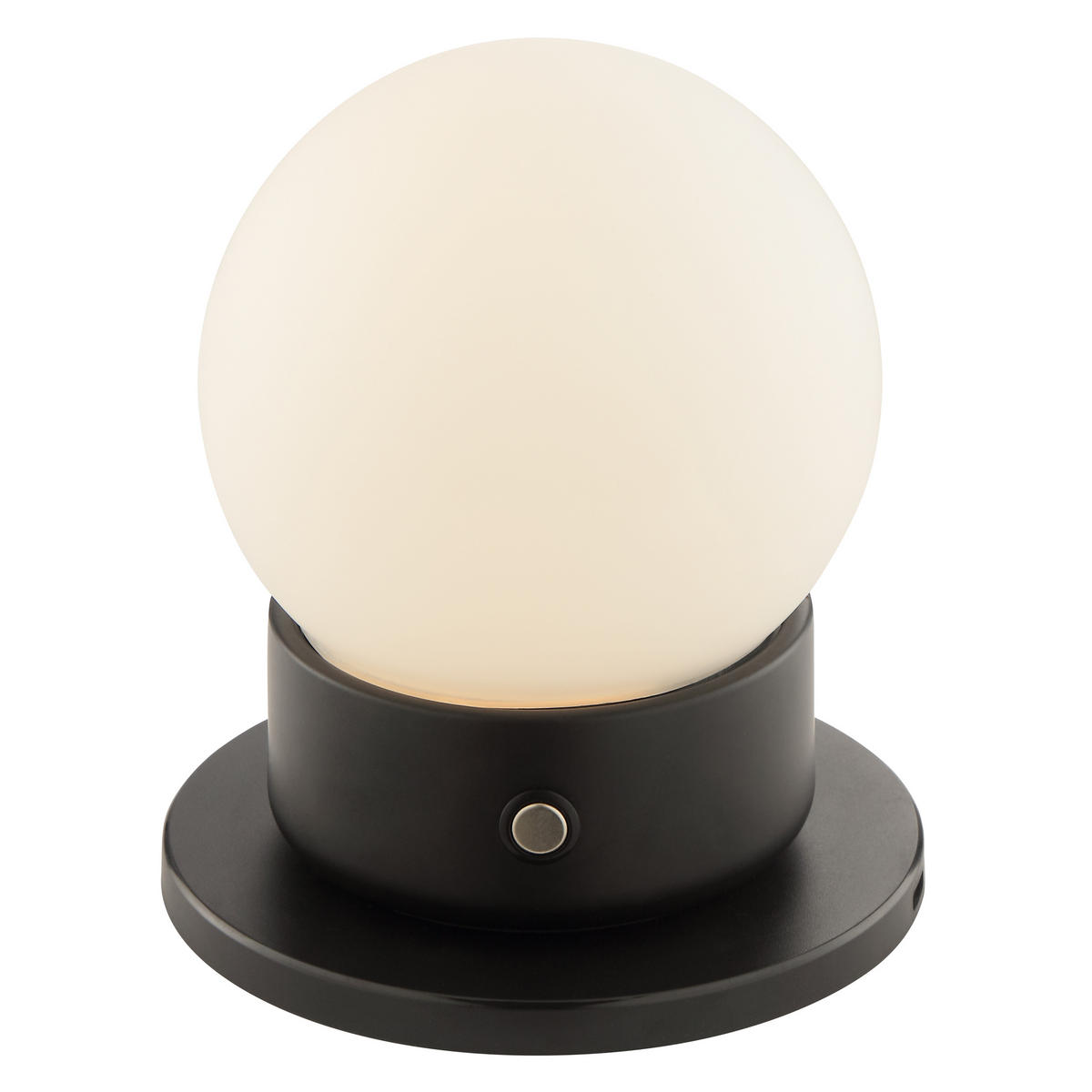 TISCHLEUCHTE Dori Weiß/Schwarz 10,5/10,5/12,8 cm - Multicolor, Glas (10.5/10.5/12.8cm) - Brilliant