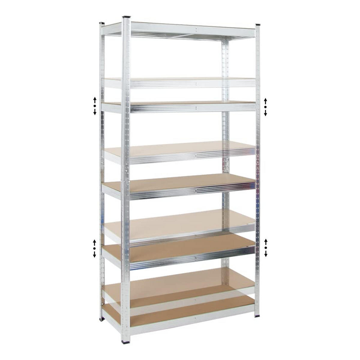 SCHWERLASTREGAL Ragnar 180x90x40 cm Fachlast 175 kg Verzinkt - Silberfarben, Metall (90/180/40cm) - PROREGAL