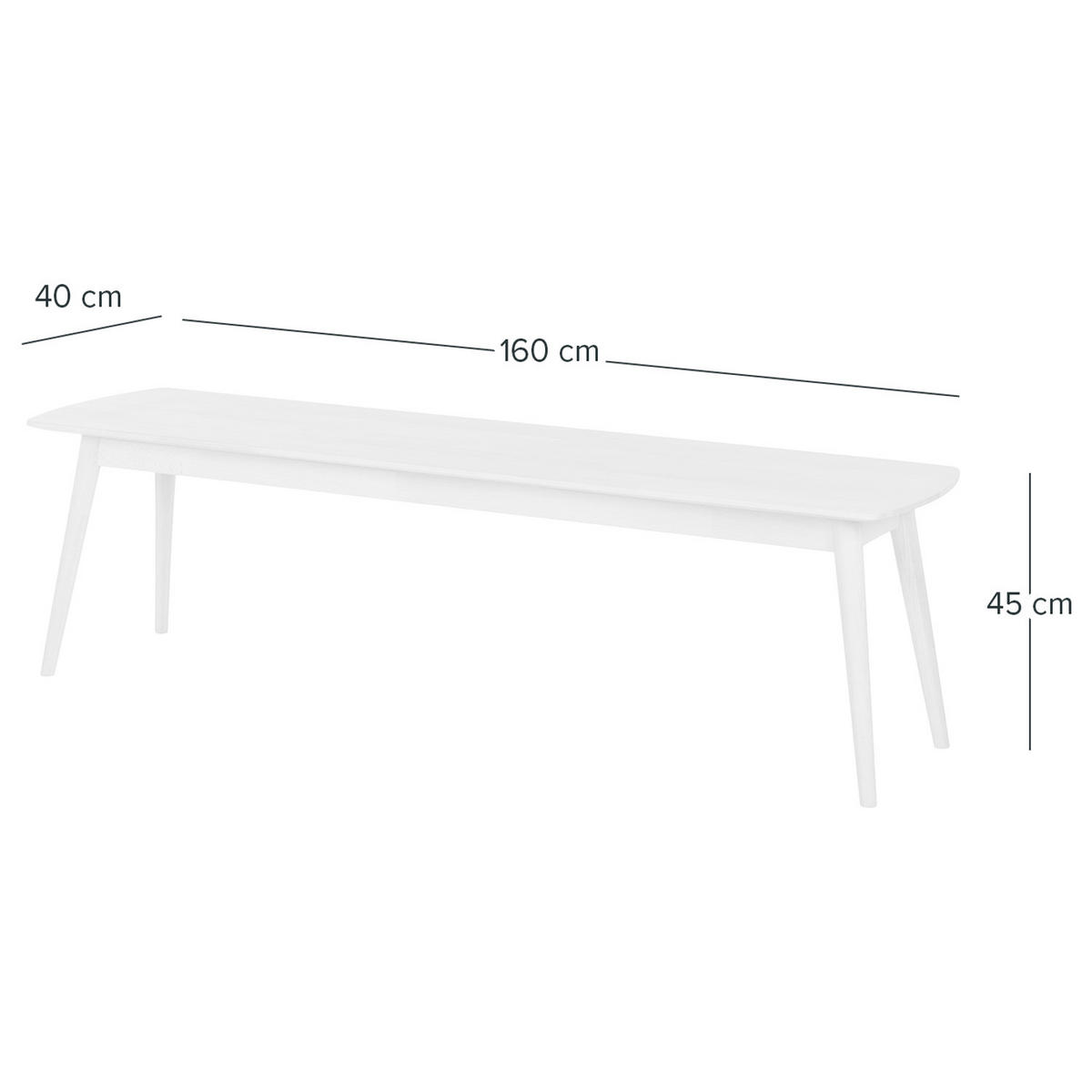 SITZBANK - Buche massiv - Buchefarben, Holz (160/45/40cm) - home24