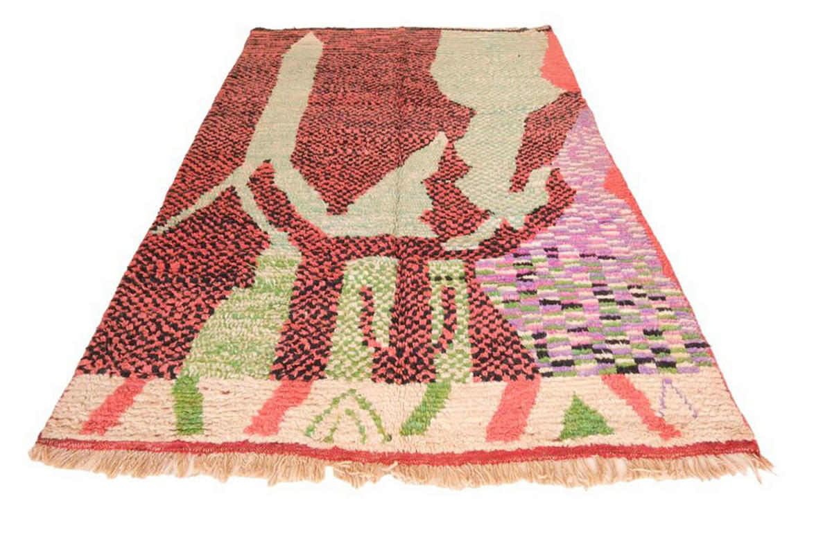 BERBERTEPPICH aus Marokko aus reiner Wolle 200x 300 cm - Multicolor, Naturmaterialien (200/300cm) - AFK Living