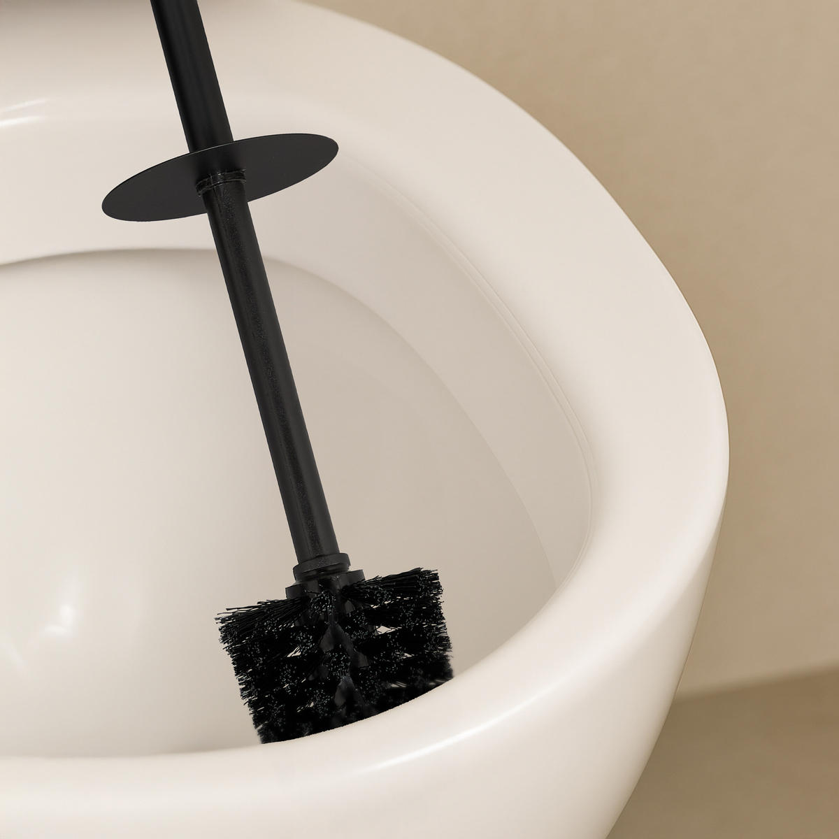 TOILETTENBÜRSTE - Schwarz, Kunststoff/Metall (9/36.5/11cm) - Relaxdays