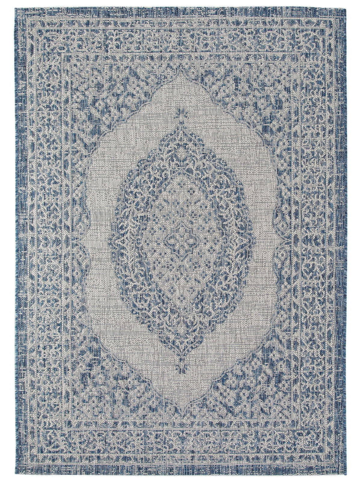 OUTDOORTEPPICH Cleo Blau 140x200 cm - Blau, Textil (140/200cm) - benuta Nest