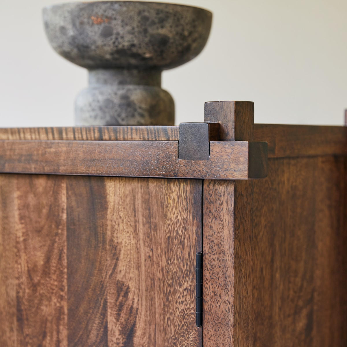 SIDEBOARD Arko Braun aus Mango - Braun, Holz (120/85/40cm) - Tikamoon