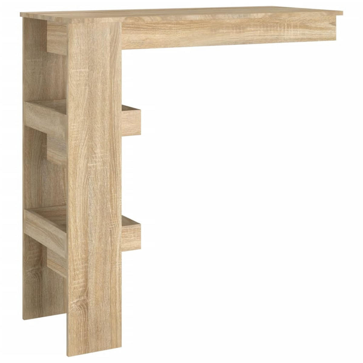 WAND-BARTISCH Moderner 102/45/103,5 cm aus Holzwerkstoff Sonoma-Eiche mit 2 Staufächern - Sonoma Eiche, Holz (45/102/103.5cm) - vidaXL