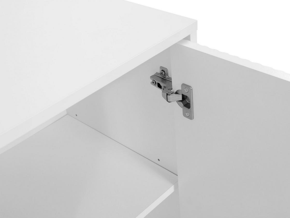 SIDEBOARD Tireno - Sandfarben/Goldfarben, Holzwerkstoff/Metall (118/75/40cm) - MIRJAN24