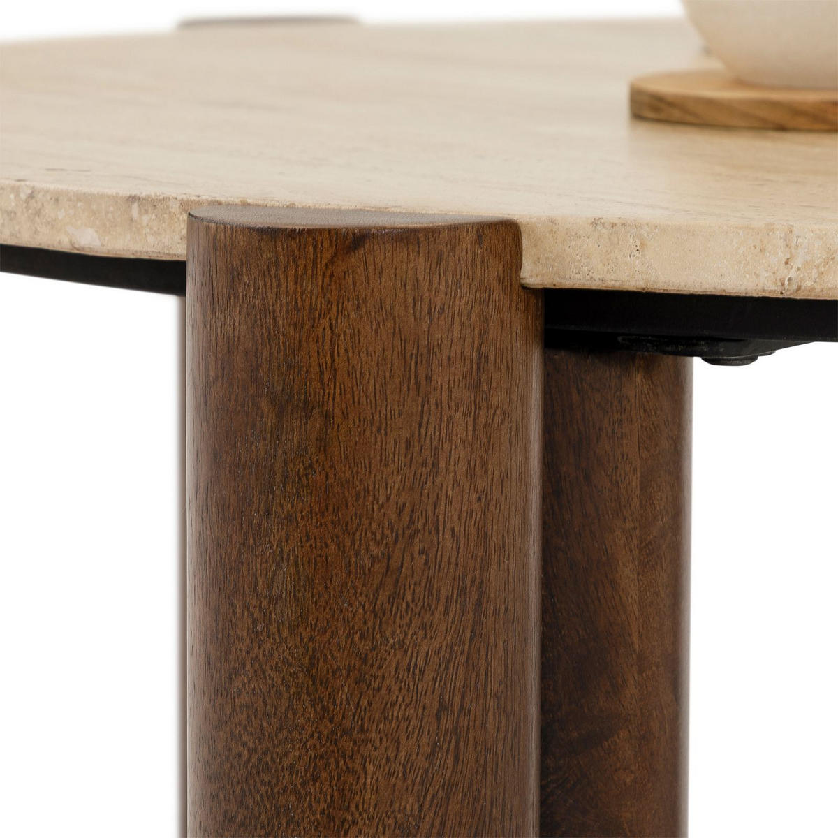 COUCHTISCH TAPTI braun/beige - Beige/Braun, Naturmaterialien/Holz (80/80/35cm) - IDIMEX