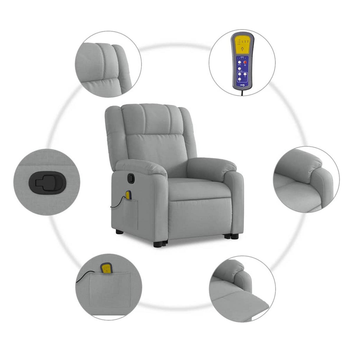 MASSAGESESSEL Macaulay - Grau, Metall (77/99/95cm) - Nettlife