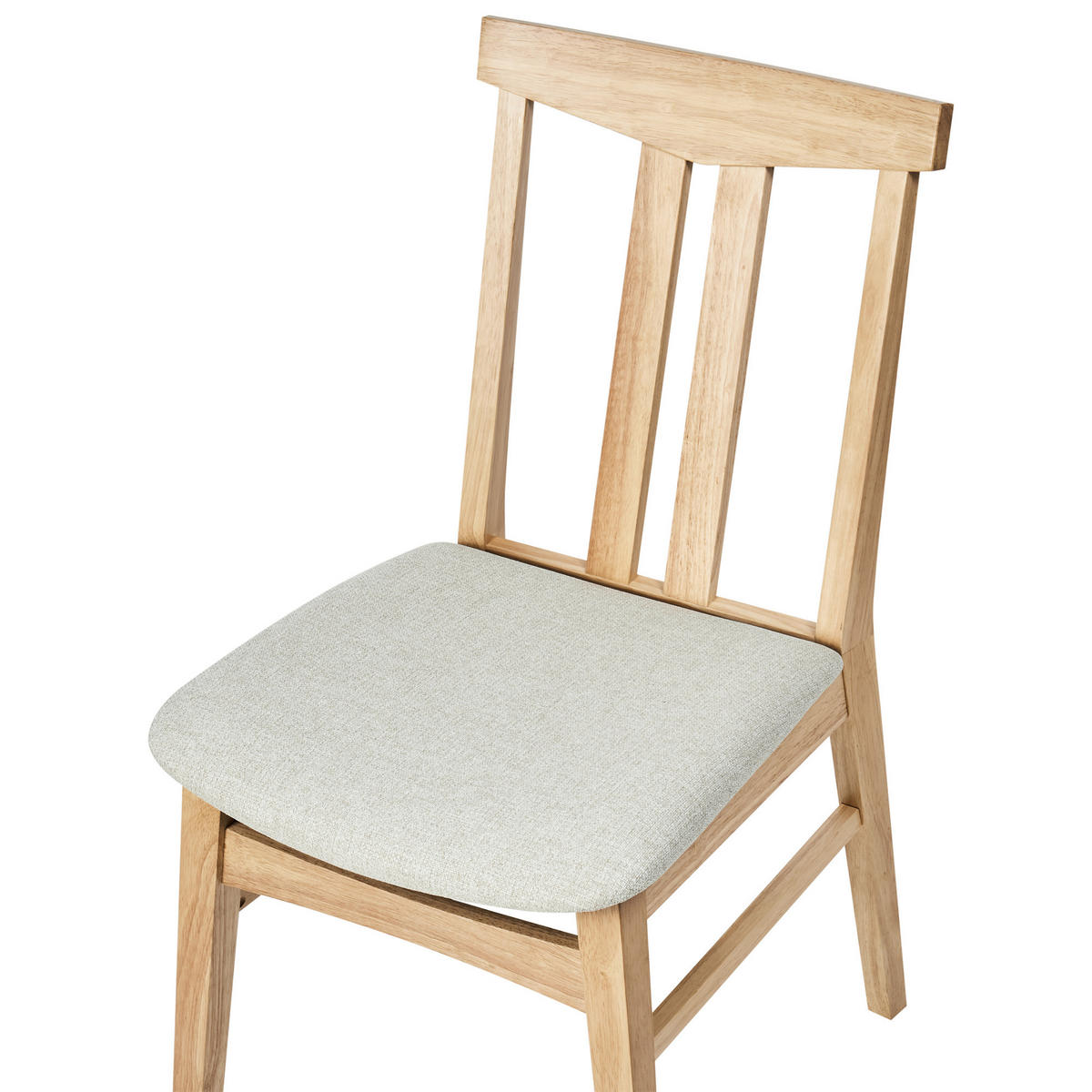 ESSZIMMERSTUHL 2er-Set Hellbeige Avalon - Beige/Braun, Holz (47/86/58cm) - Beliani