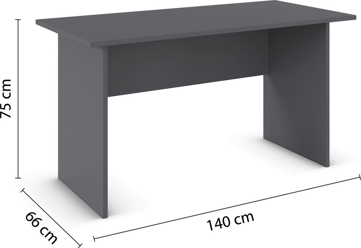 JUGENDZIMMER Joel in Grau Metallic und Artisan Eiche 5 teilig – mit 4trg Kleiderschrank, 140er Bett, Nachttisch, Schreibtisch und Rollcontainer - Grau, Holzwerkstoff (80/200/120cm)