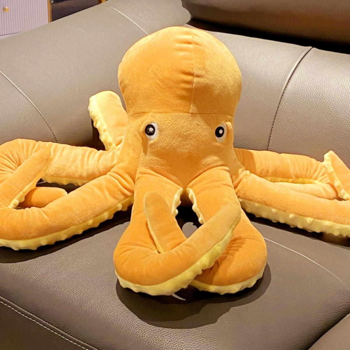 PLÜSCHTIER Oktopus 40 cm - Orange, Textil (40/40cm)