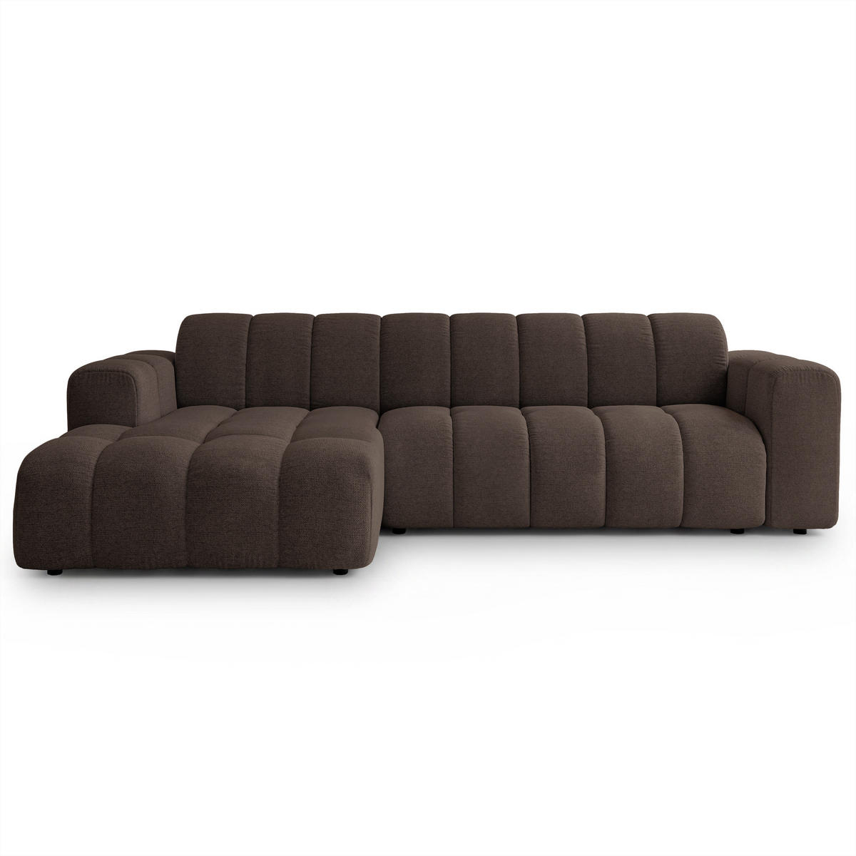 ROHOVÁ Sedačka SETIA ARAGON 26, Hnědá - černá/hnědá, dřevo/textil (304/165cm) - MASSENO