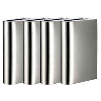 LED AUSSEN-WANDLEUCHTE Edelstahl Silber - Silberfarben, Glas (20/7.5/11cm)