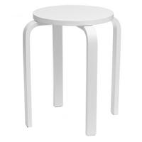 KÜCHENHOCKER Ø 39 cm - Weiß, Holzwerkstoff (39/45.5/39cm)