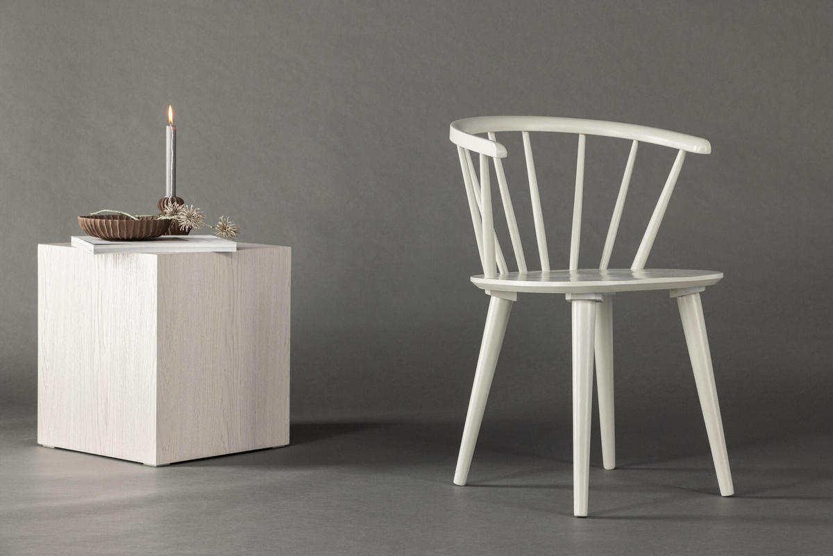 ESSZIMMERSTUHL BOBBY Grau 55x53x76 cm - Grau, Holz (55/76/53cm) - FURNLUX