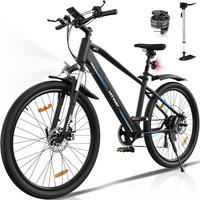 E-BIKE BK7S Reichweite bis 90 km - Schwarz, Metall (80cm) - HITWAY