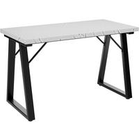 ESSTISCH in Holz, Metall 120/60/75cm - Schwarz/Weiß, Holzwerkstoff (60/120/75cm) - HOMAVO