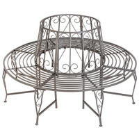 BAUMBANK Enyd,164 x 164 x 89 cm,anthrazit - Anthrazit, Metall (164/89/164cm) - tectake
