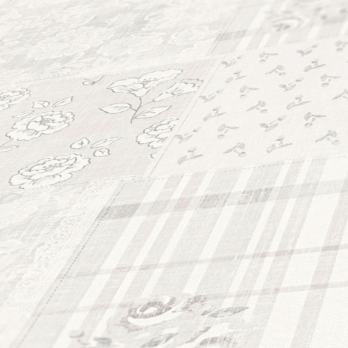 VLIESTAPETE Grau 53/1005 cm - Weiß, Kunststoff/Textil (53/1cm) - KUNSTLOFT