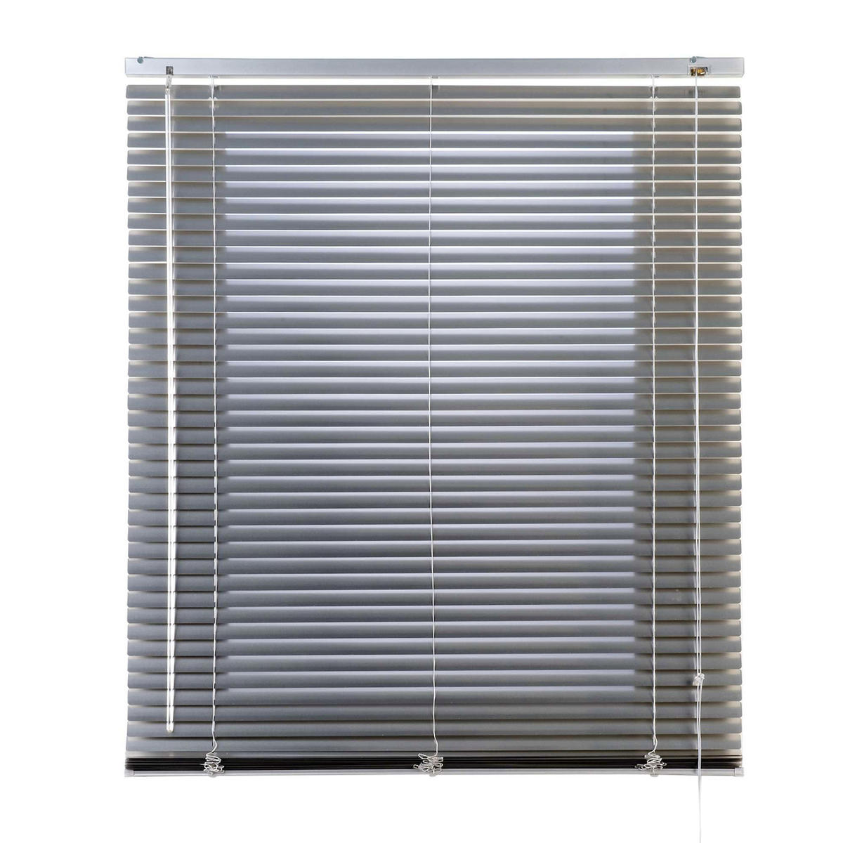 JALOUSIE venetianische mit Silber Zugschnu 90x250 - Silberfarben, Metall (90/250cm) - STORESDECO