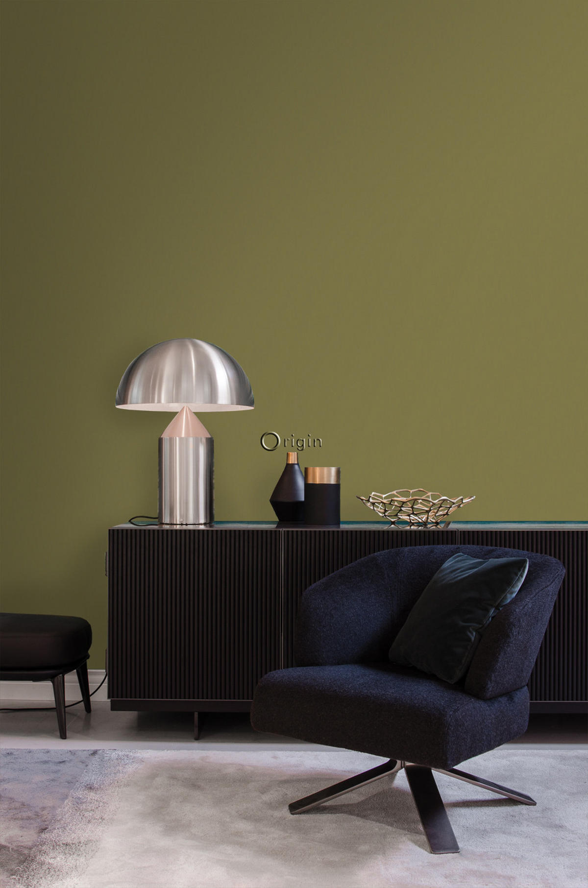 TAPETE Uni 53 cm x 10.05 m - Gelb, Papier (53/1000cm) - Origin Wallcoverings
