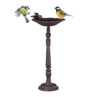 VOGELTRÄNKE - Braun, Metall (20/40/18cm) - Relaxdays