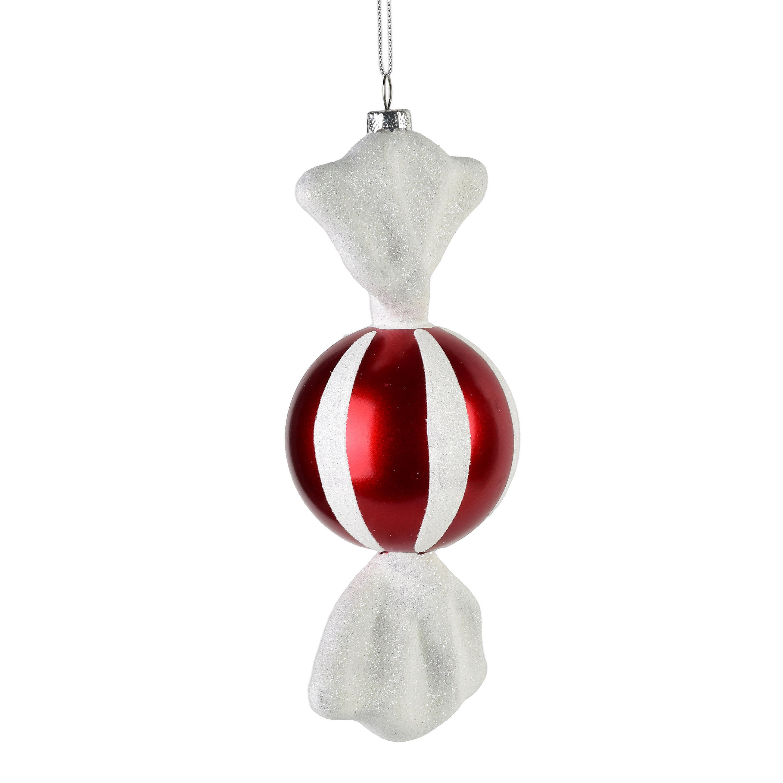CHRISTBAUMANHÄNGER Santa Lila Rot 7x8,5x19 cm Kunststoff - Rot, Kunststoff (8.5/19/7cm) - Mondex