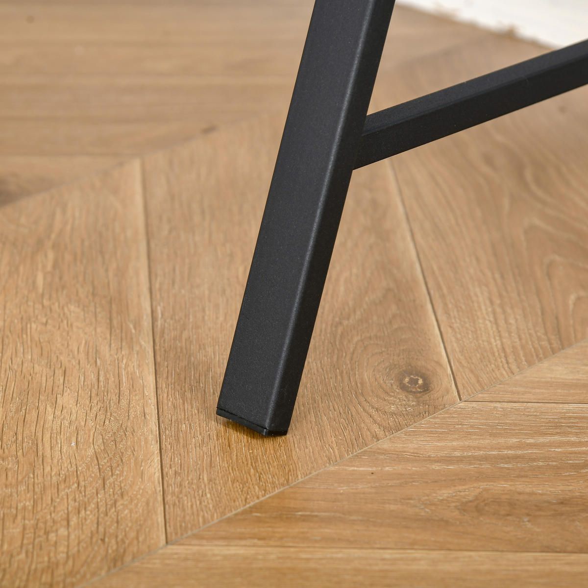 SCHREIBTISCH, MDF, Eisen, Schwarz - Schwarz, Kunststoff (84/45/85cm) - HOMCOM