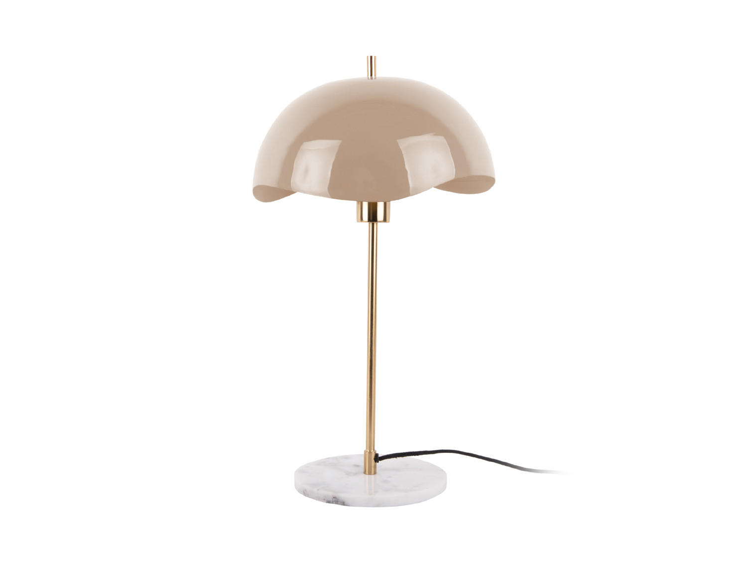 TISCHLAMPE Waved Dome 30/30/56 cm - Braun, Metall (30/30/56cm) - Leitmotiv