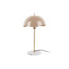 TISCHLAMPE Waved Dome 30/30/56 cm - Braun, Metall (30/30/56cm) - Leitmotiv