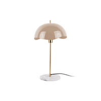TISCHLAMPE Waved Dome 30/30/56 cm - Braun, Metall (30/30/56cm) - Leitmotiv